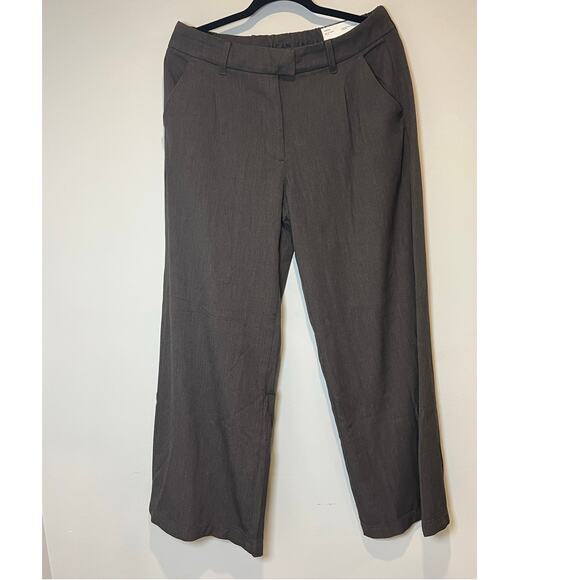 NWT American Eagle Wide Leg Trouser Pleated Stretch Womans 8 - Picture 1 of 9